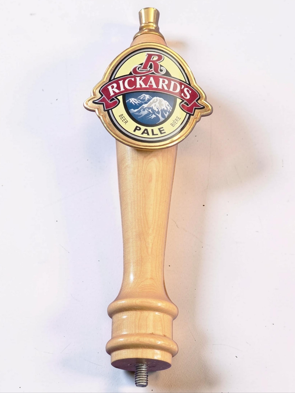 Rickard's Red Draught Ale 10" Wooden Draft Beer Tap Handle